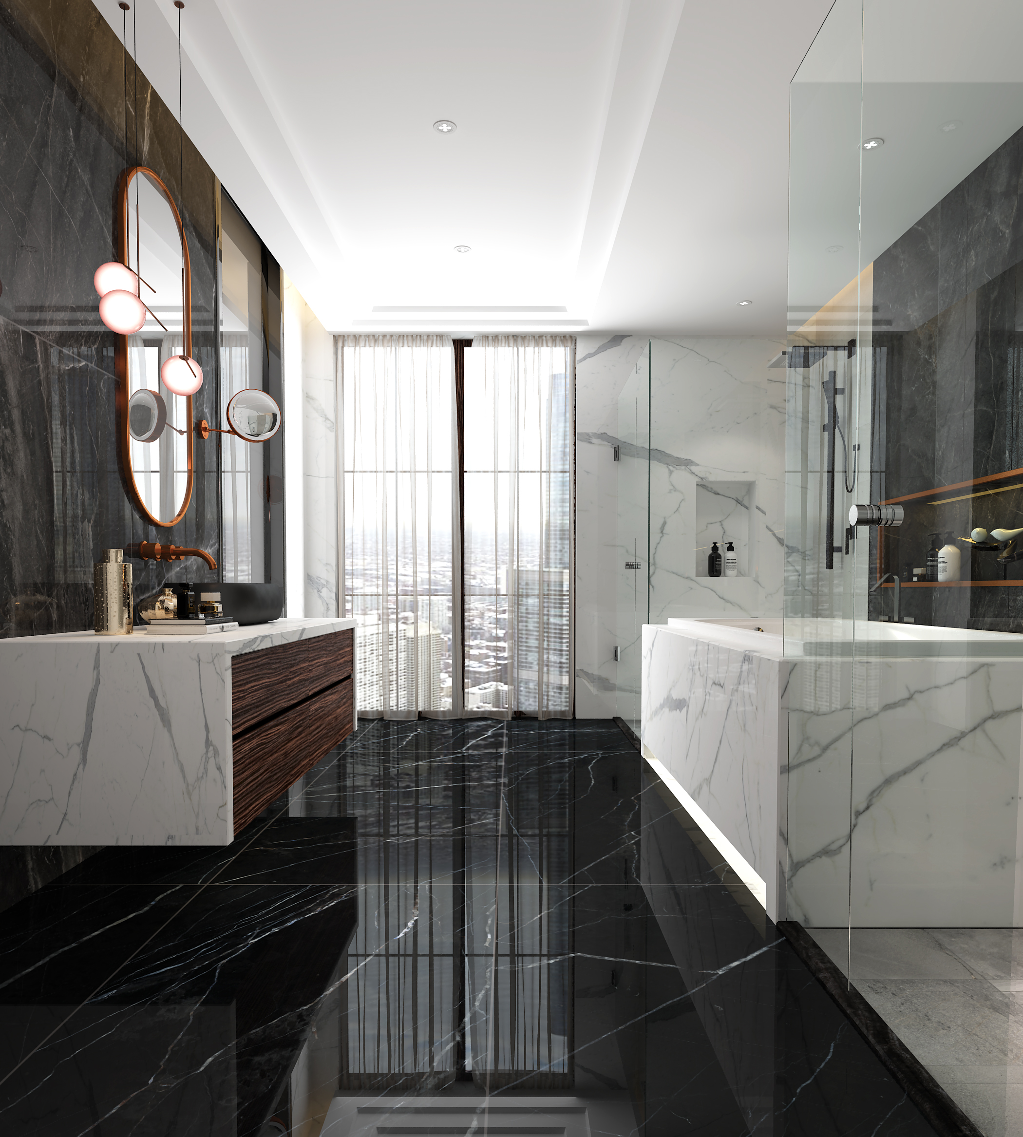 卫生间瓷砖应该怎样铺贴？